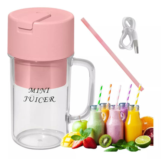 Licuadora Portátil Con Pitillo🍌- IDEAL PARA HACER TUS BATIDOS Y JUGOS!!🍉
